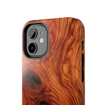 Elegant Timber: Faux Oak Wood Pattern | Dazzling Nature-Inspired iPhone Case