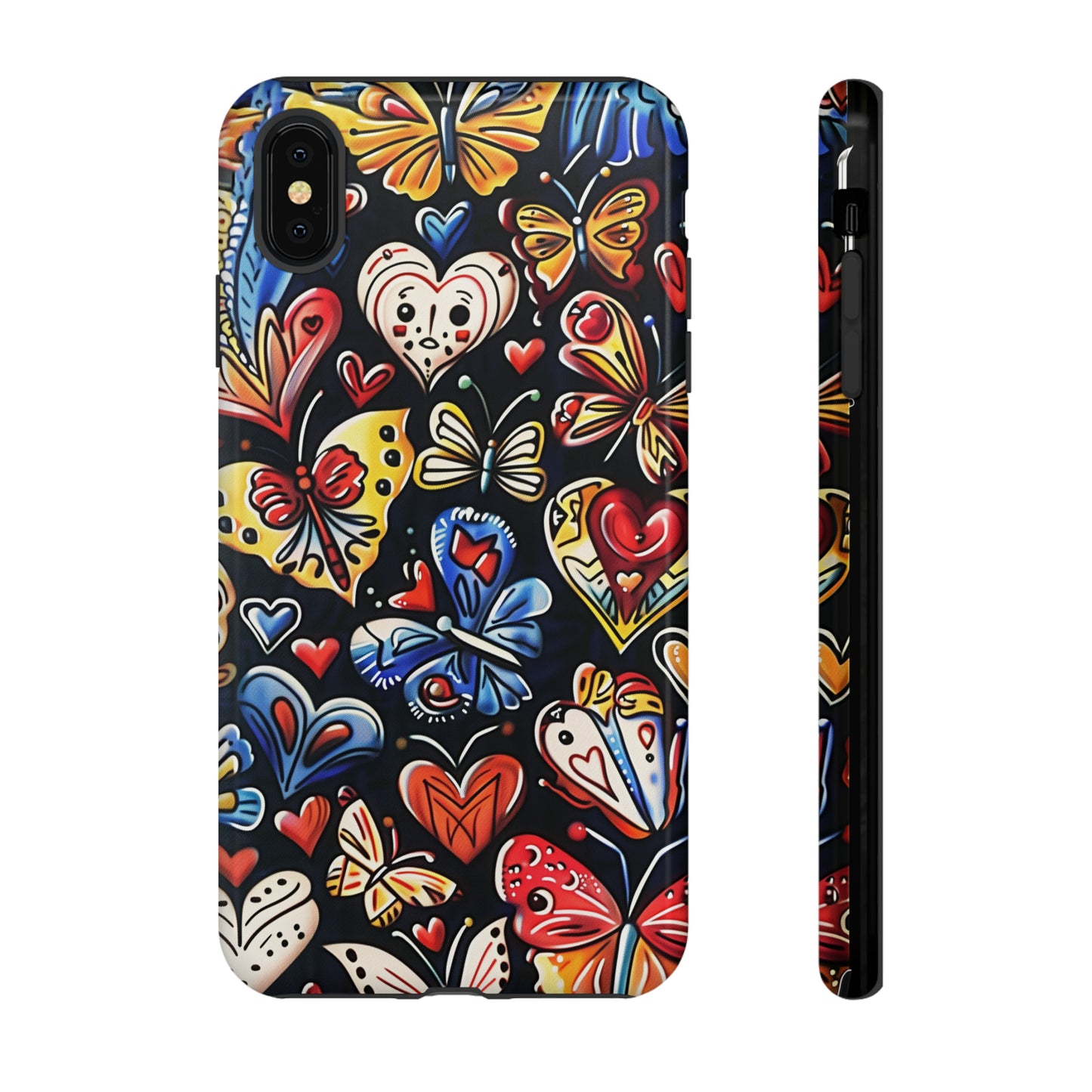 Butterfly Magic Hearts Phone Case