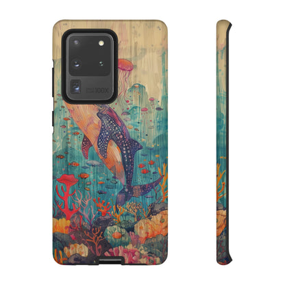 Whale Shark, Turtle, Manta Ray Phone Case