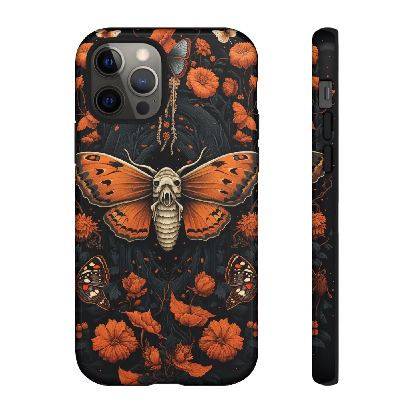 Eerie Elegance Halloween Goth Moth Phone Cover