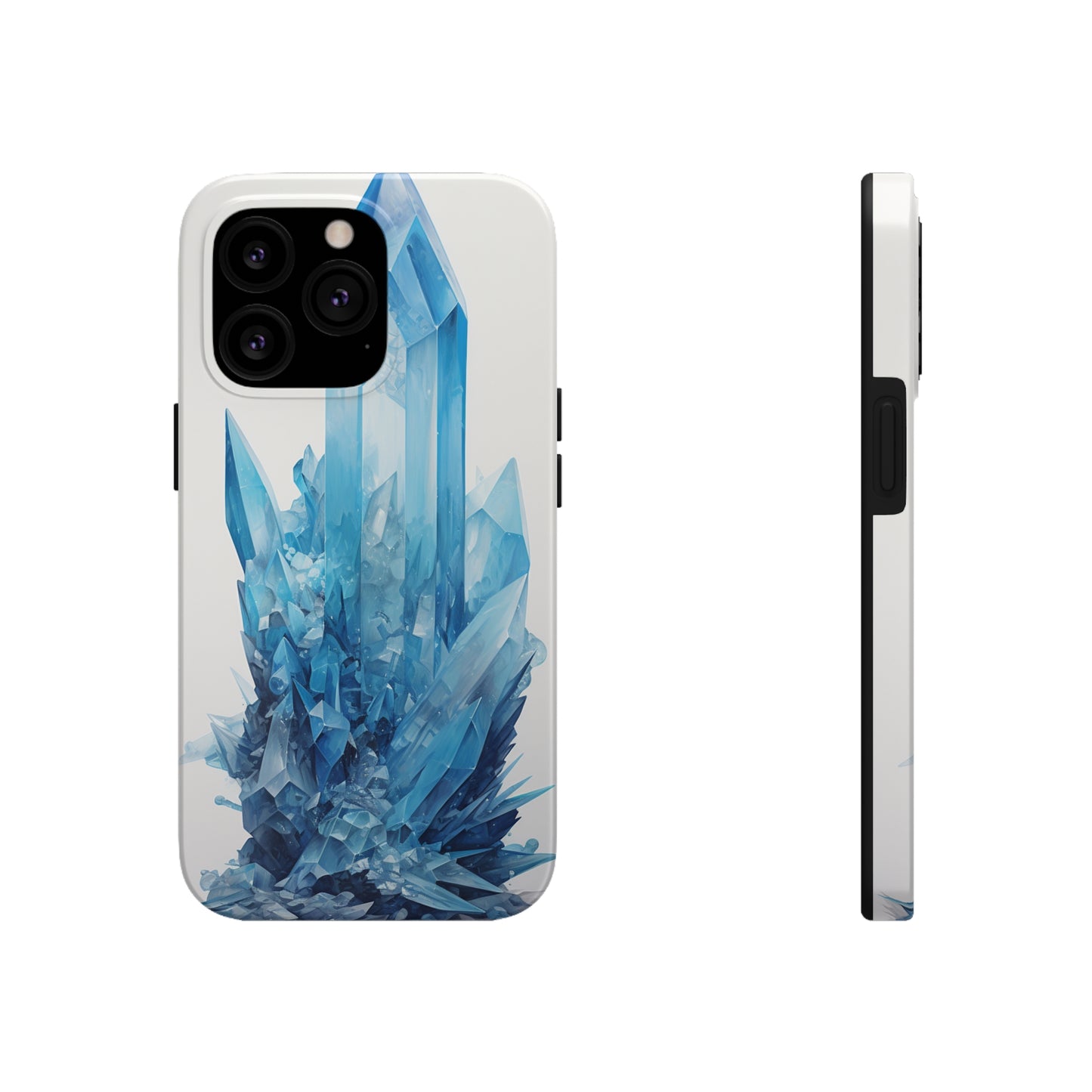 Healing Blue Crystal iPhone Case | Embrace Calmness and Serenity in a Stylish Package