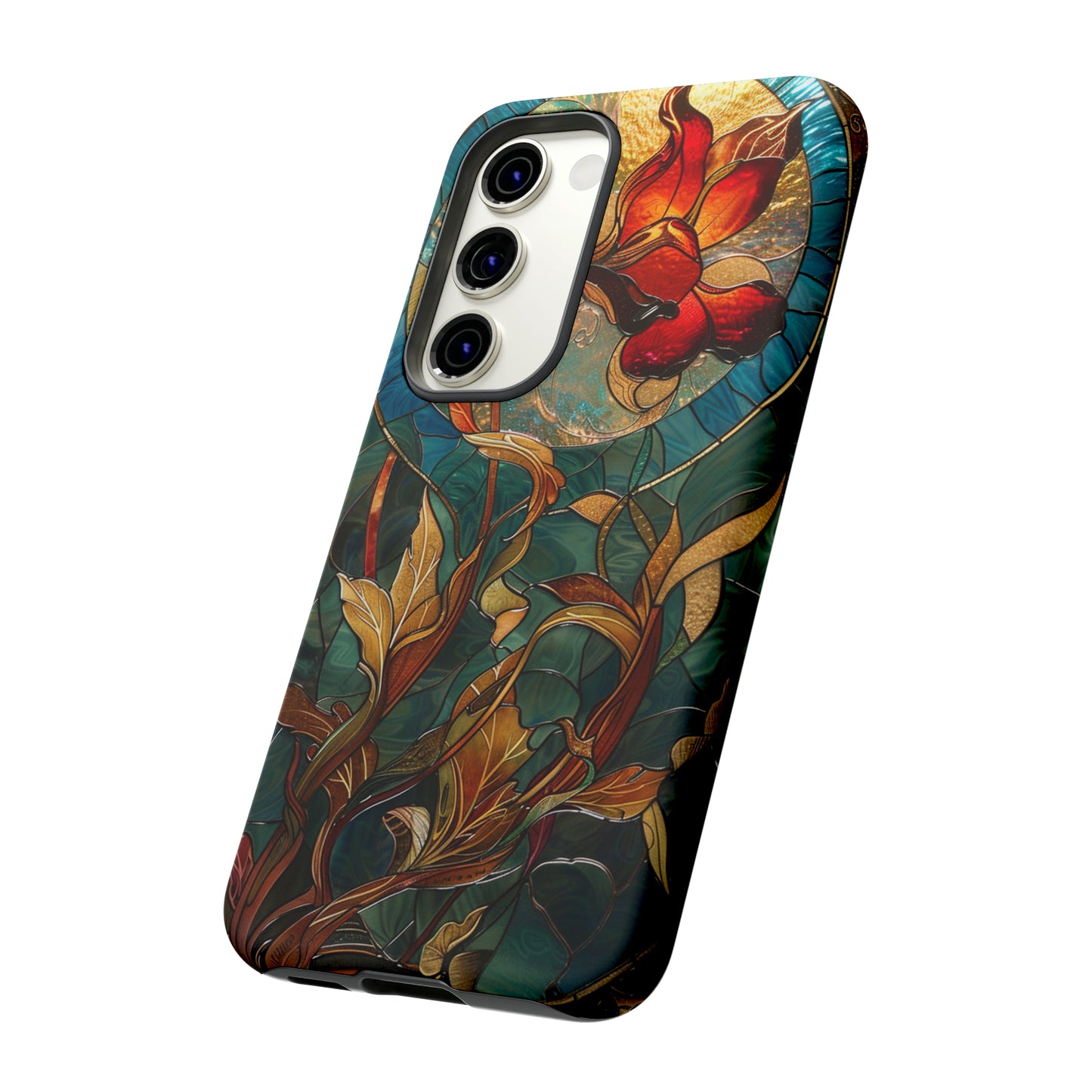 Art Nouveau Floral Full Moon Phone Case