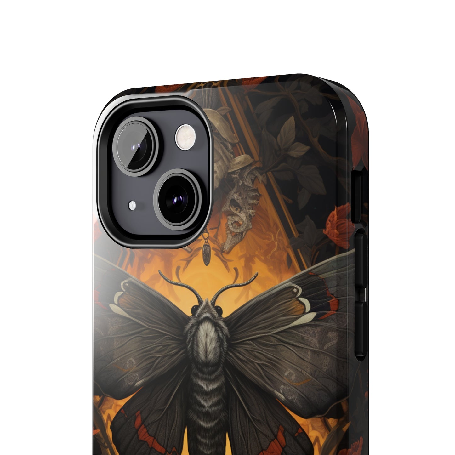 iPhone Case | Lost in Thought: Dark Academia Moth iPhone Tough Case