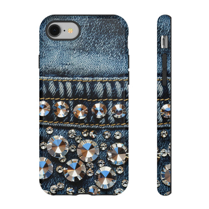 Blue Jean Queen Rhinestone Bling Phone Case