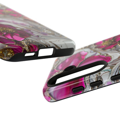 Stained Glass Magenta Floral Paisley Explosion Phone Case