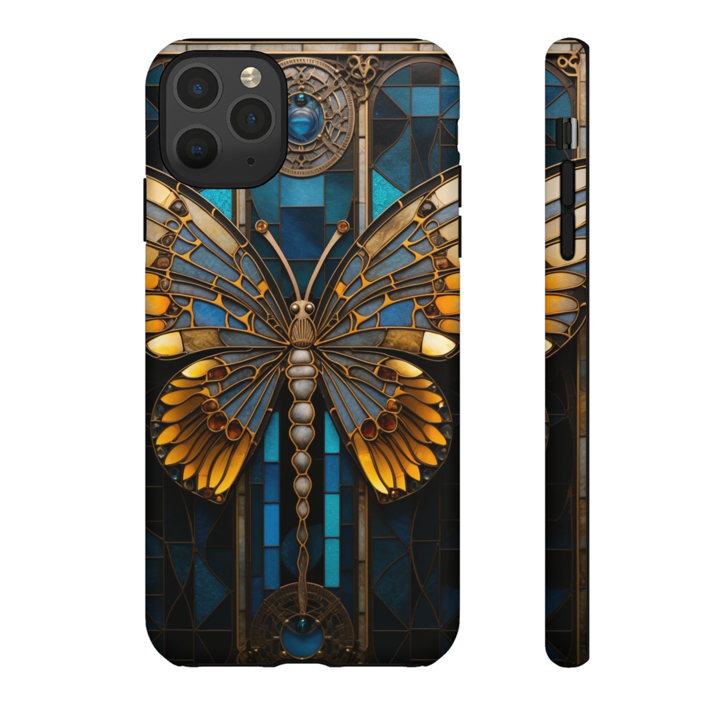 Stained Glass iPhone Butterfly Floral Aesthetic Art Nouveau