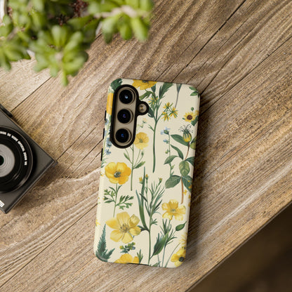 Floral Sage Yellow Wildflower Phone Case