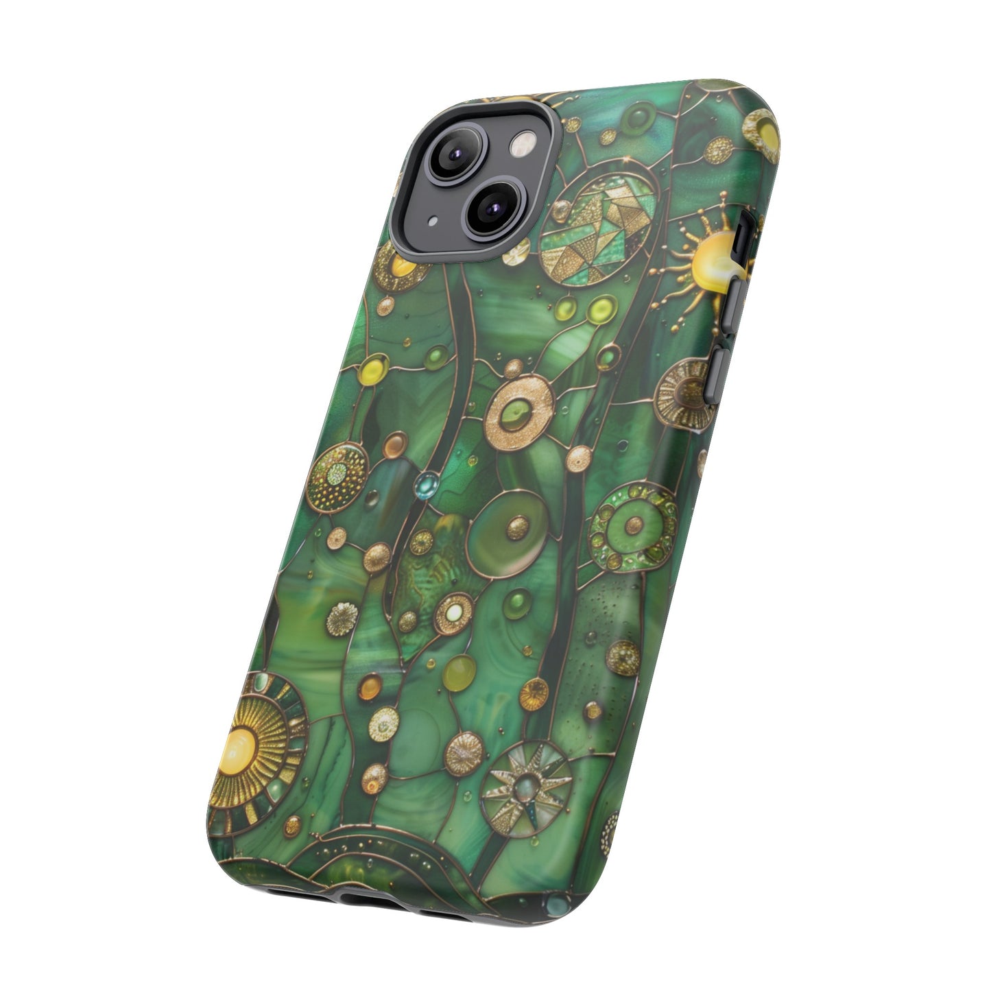 Green Celestial Stained Glass Mosaic Phone Case