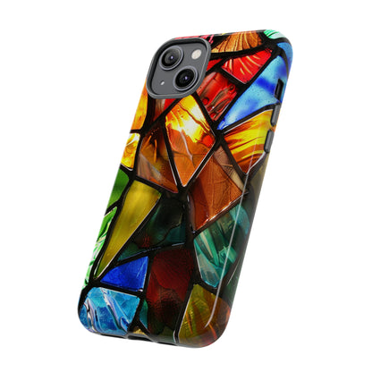 Color Explosion Abstract Stained Glass Phone Case