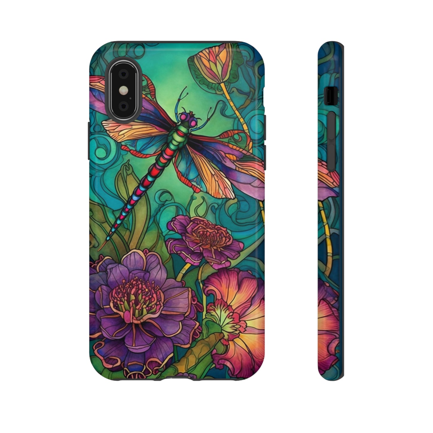 Art Nouveau Dragonfly - A Timeless Symbol of Elegance for Google Pixel, iPhone, and Samsung Cases