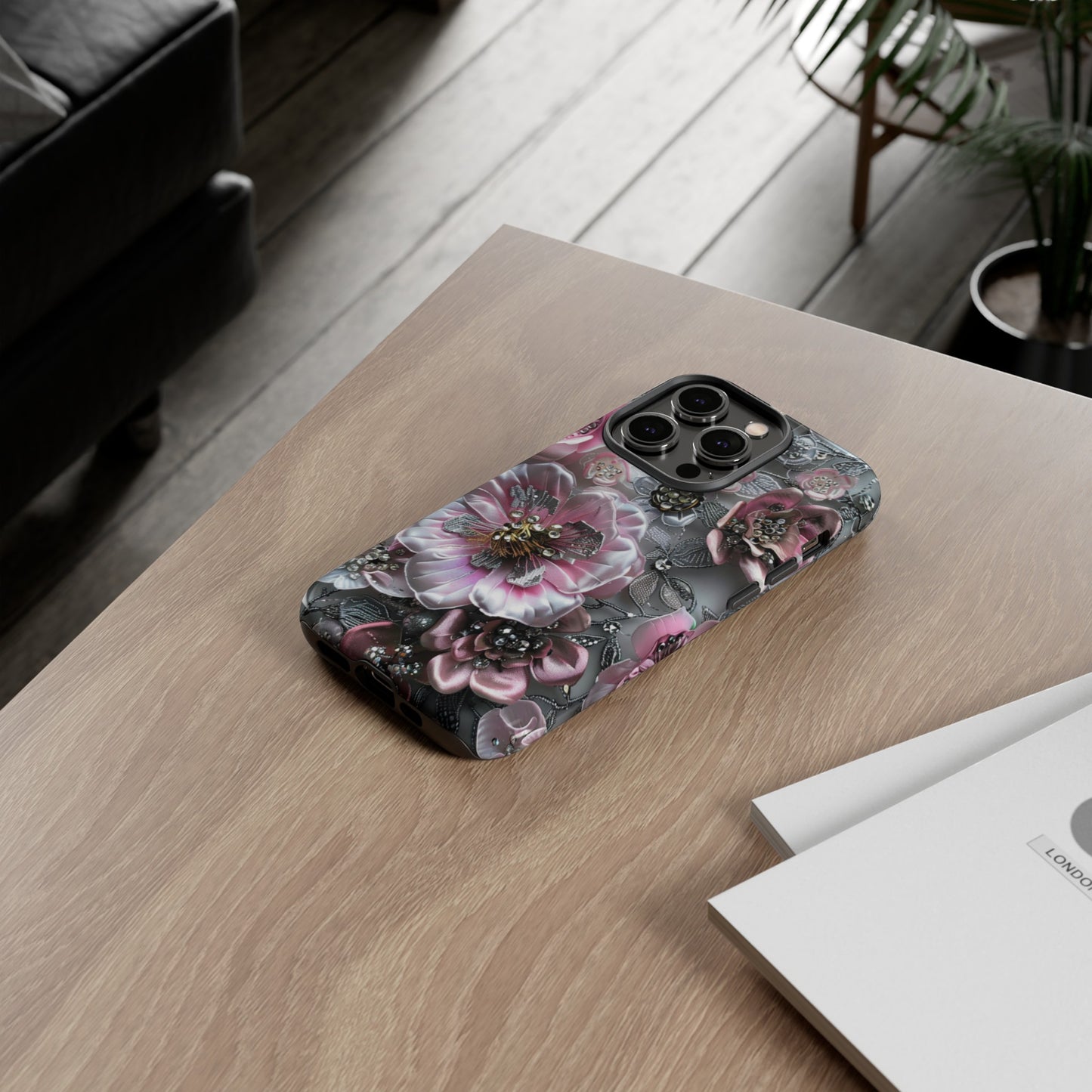 Coquette Aesthetic Floral Art iPhone 15 Case