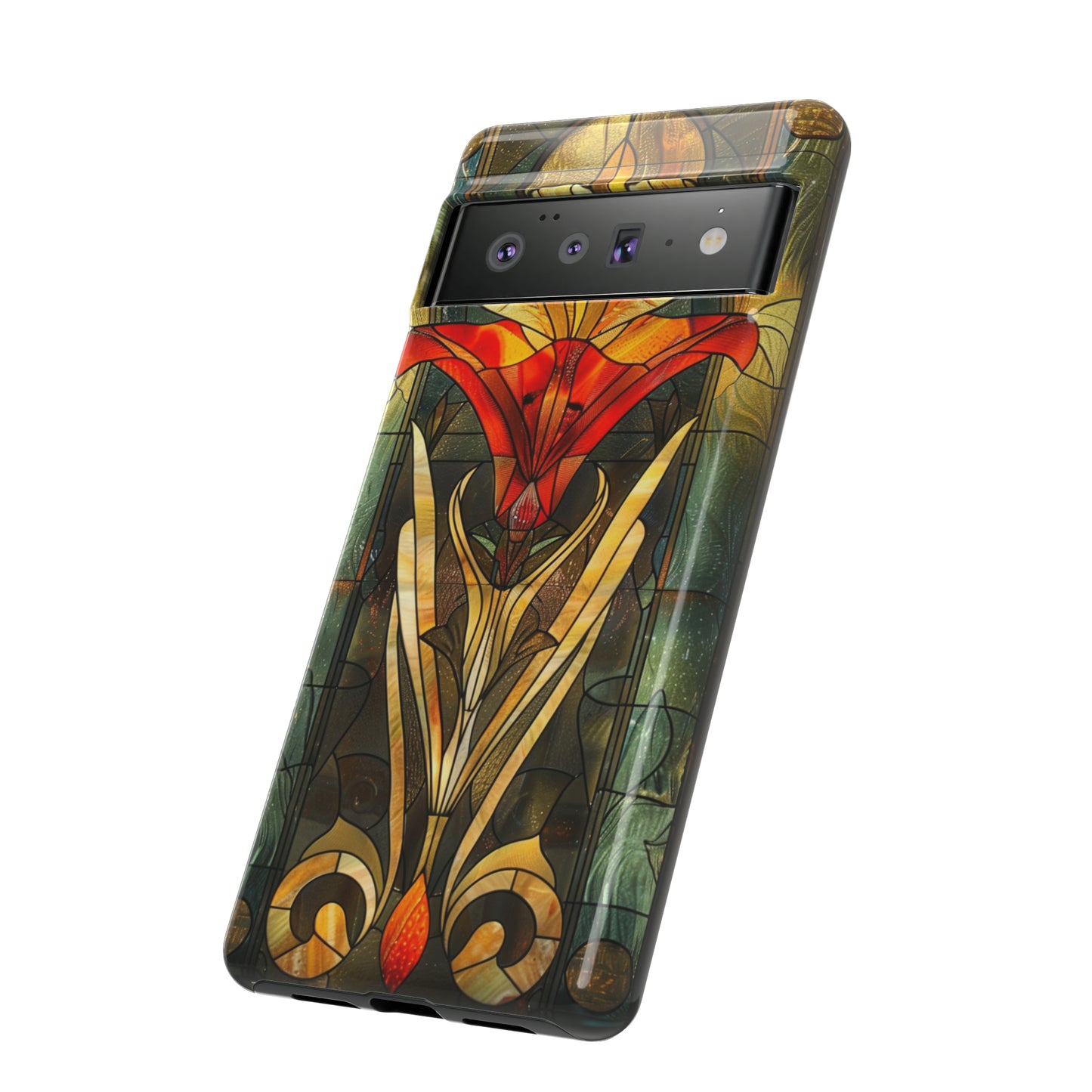 Art Deco Stained Glass floral Phone Case