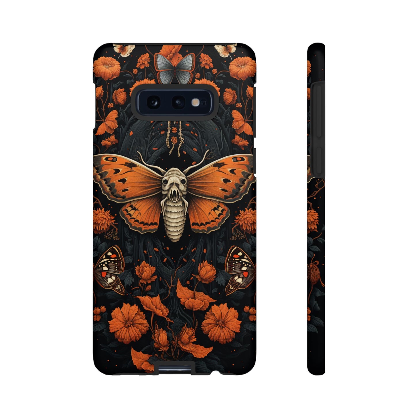 Eerie Elegance Halloween Goth Moth Phone Cover