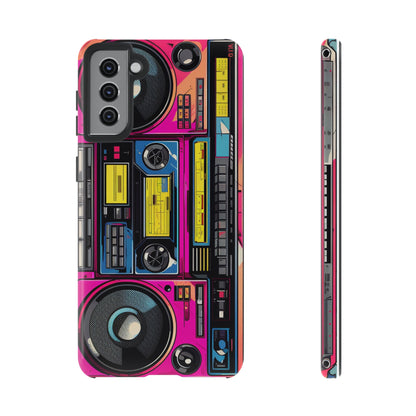 Boombox Hip Hop Music iPhone Case | Embrace Retro Vibes with Urban Beats for Google Pixel, iPhone, and Samsung Cases