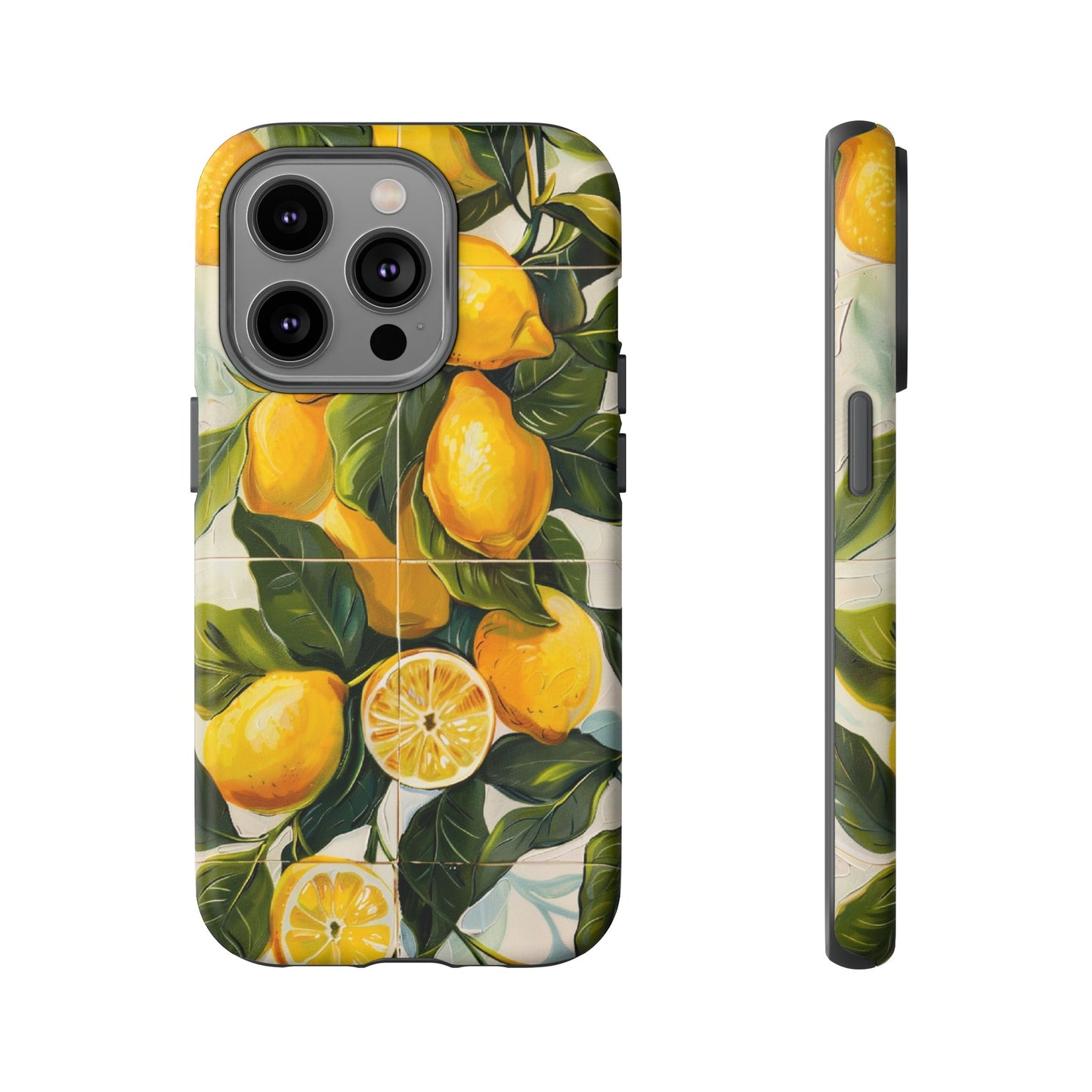 Mediterranean Lemon Italian Tile iPhone 14 Case