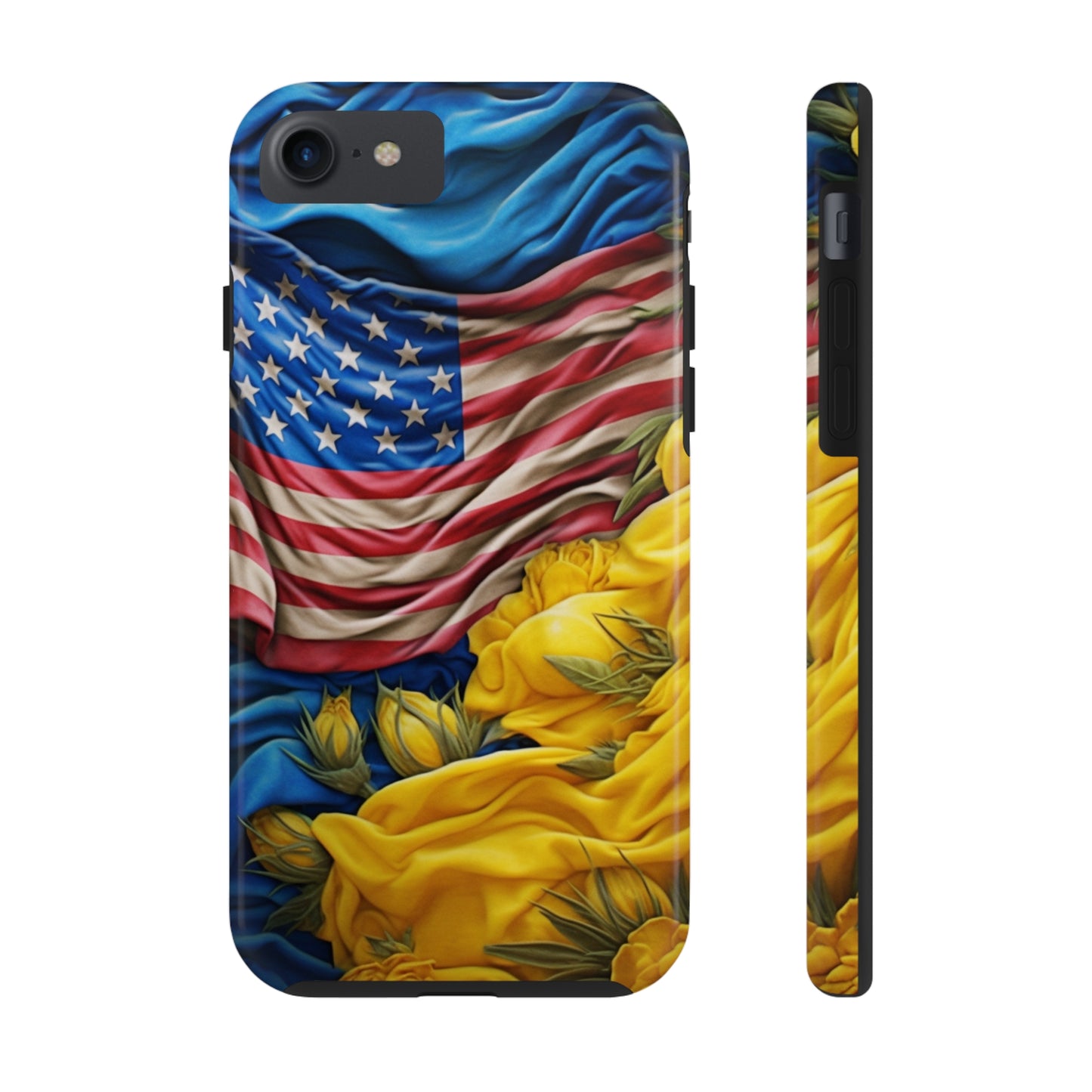 Support Ukraine Flag Phone Case | Show Your Ukrainian USA Patriotic Spirit with a Tough iPhone Case