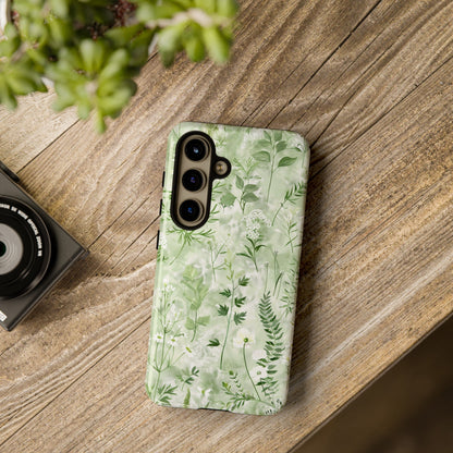 Floral Sage Green Wildflower Phone Case