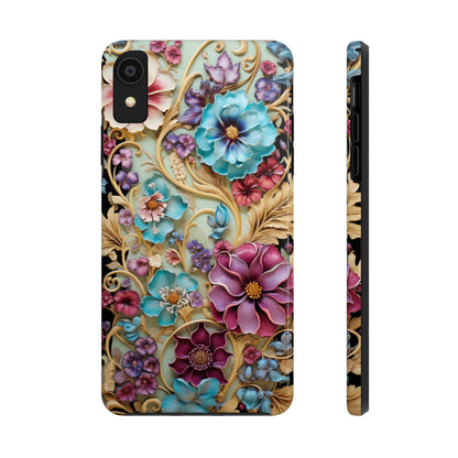 Color Splash Plastic Flower Tough iPhone Case | Vibrant Phone Cover