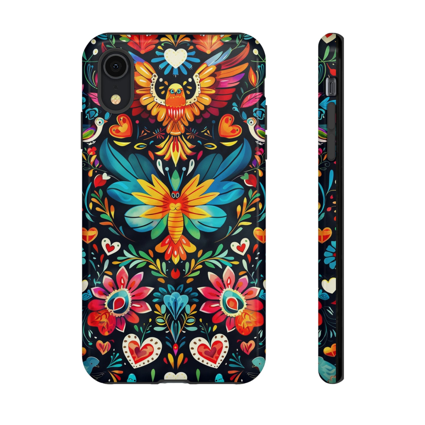 Floral Explosion Magic Hearts Phone Case