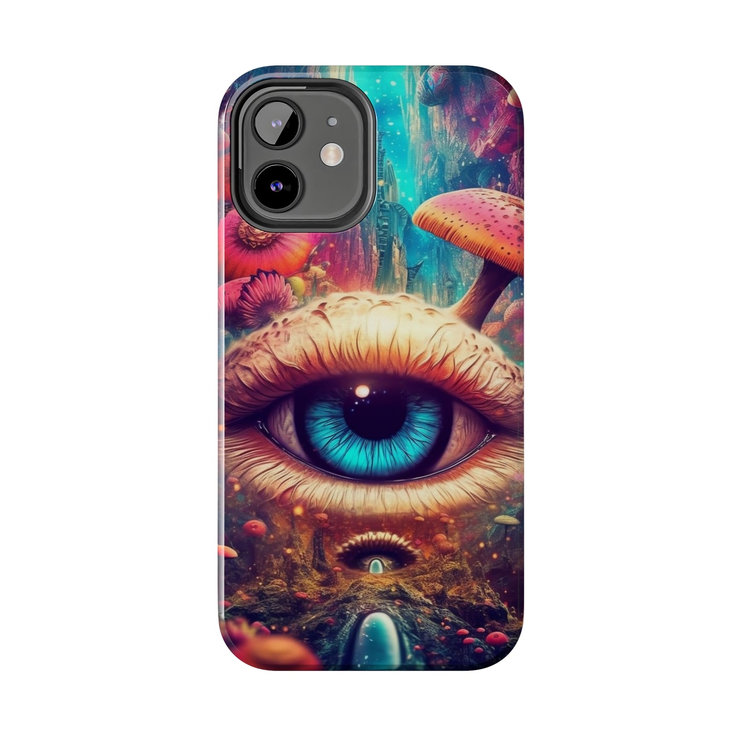 Eye of the Mushroom Psychedelic Art iPhone Case | Embrace the Trippy Enigma