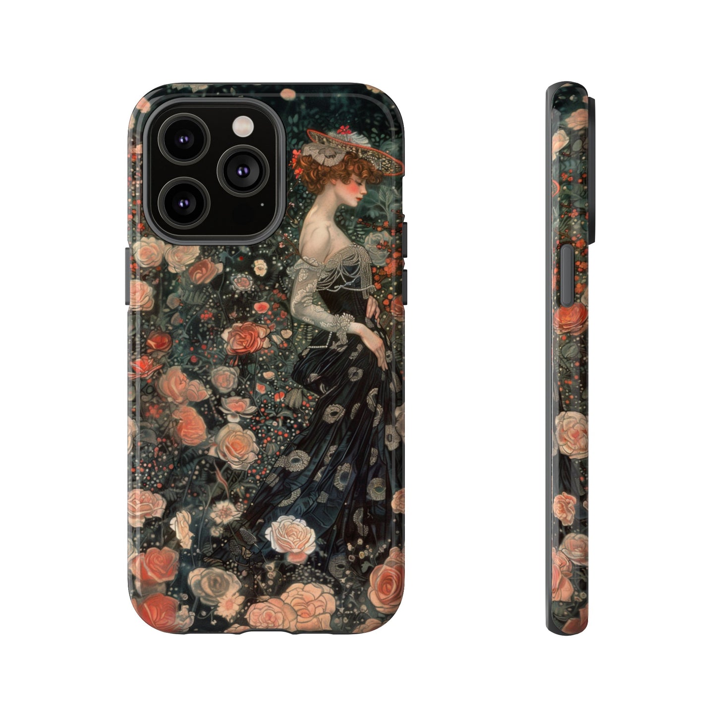 Art Nouveau French Floral Beauty Painting Phone Case