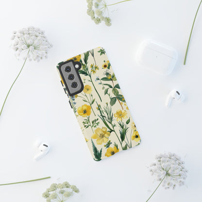 Floral Sage Yellow Wildflower Phone Case