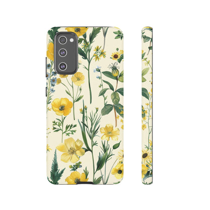 Floral Sage Yellow Wildflower Phone Case