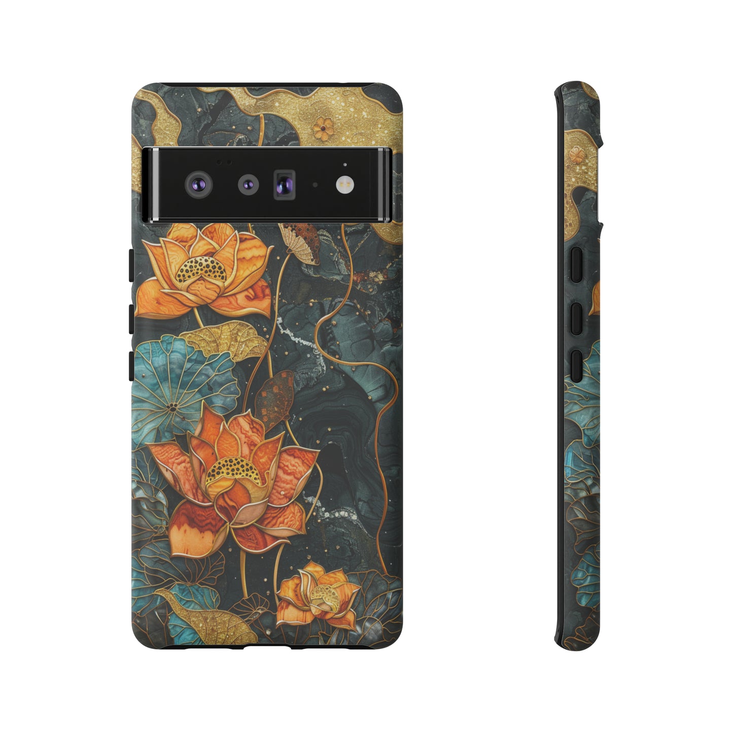 Chiyogami Floral Scroll Work Phone Case