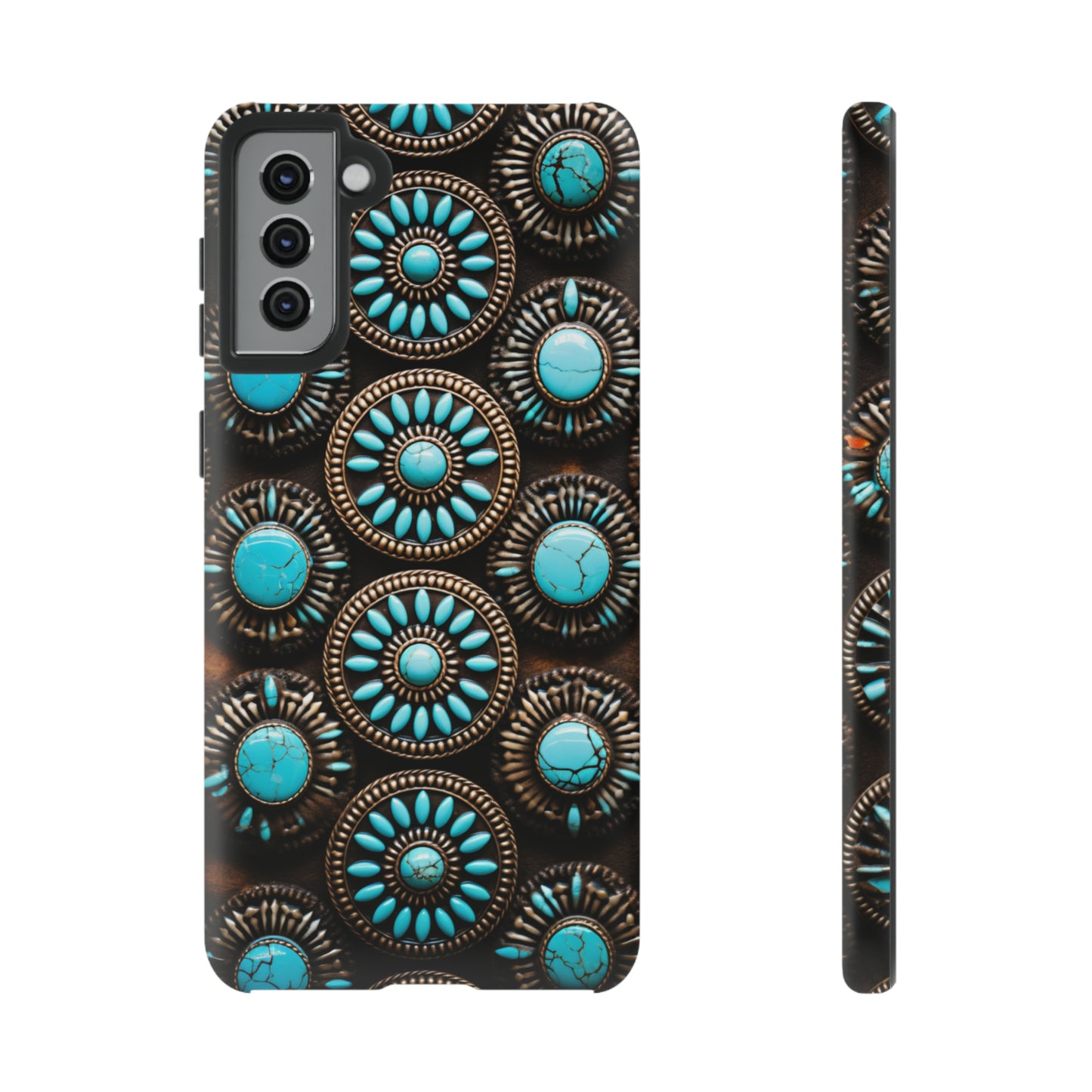 Vintage Navajo Native American Turquoise Concho Phone Case