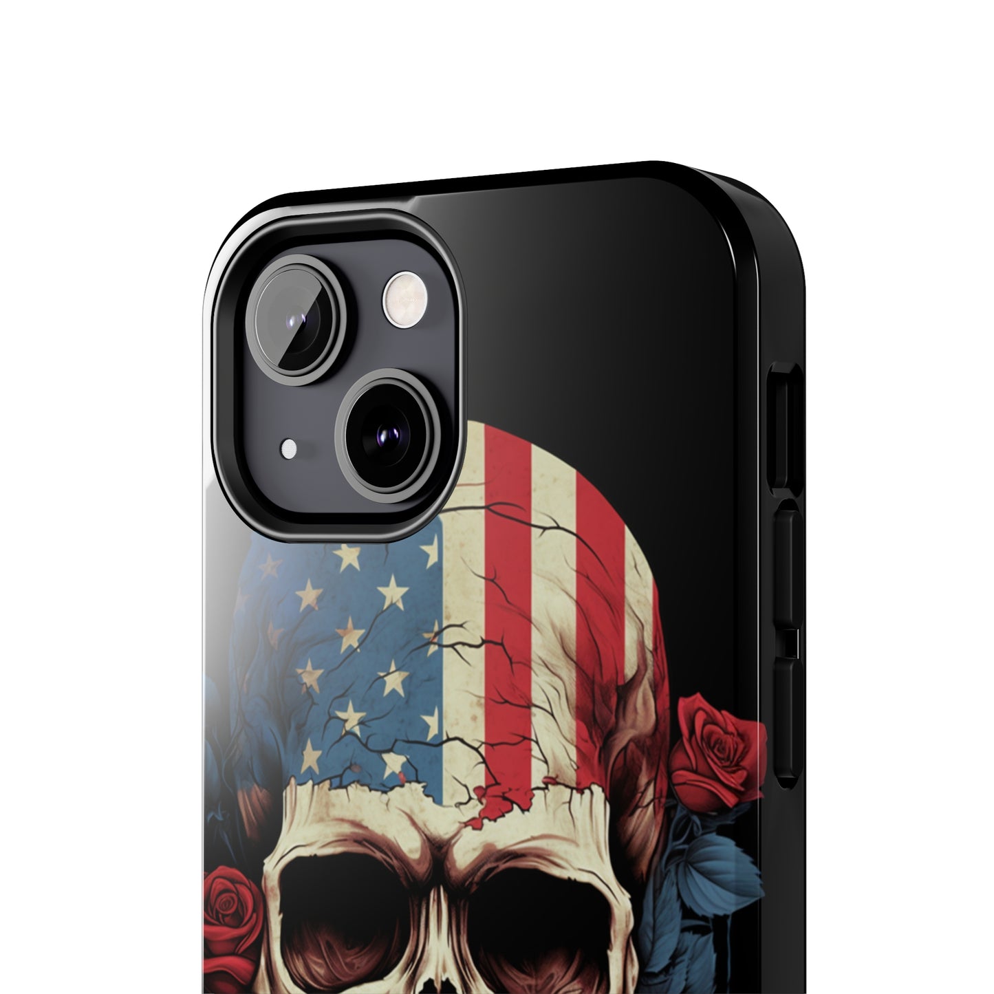 American Pride with an Edgy Spin: Skull USA Flag iPhone Case – Modern Protection Meets Patriotic Design