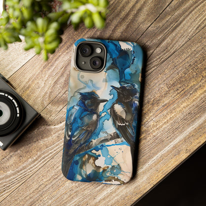 Blue Bird Watercolor Phone Case