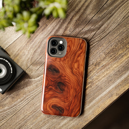 Elegant Timber: Faux Oak Wood Pattern | Dazzling Nature-Inspired iPhone Case