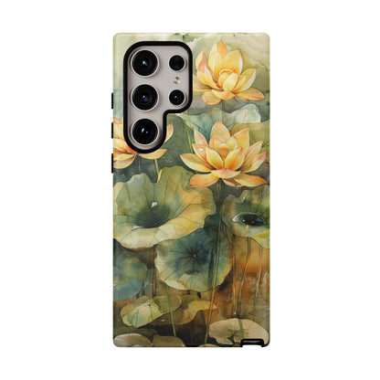 Zen Lotus Watercolor Painting iPhone 15 Case