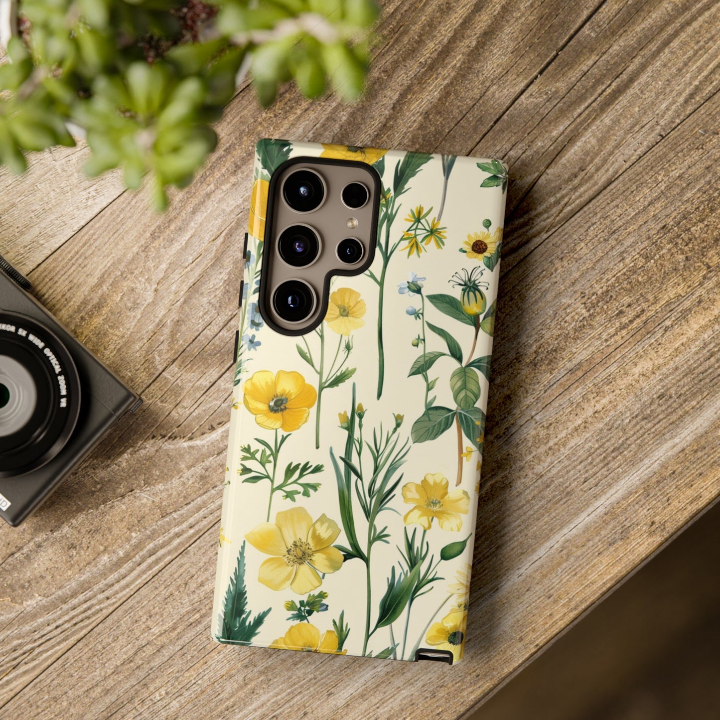 Floral Sage Yellow Wildflower Phone Case