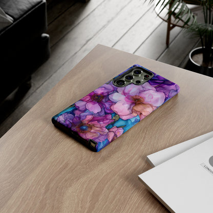 Purple Flower Stained Glass Phone Case