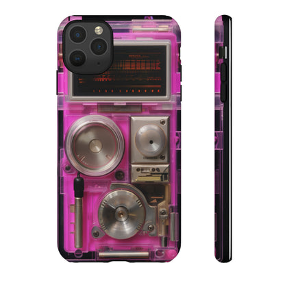 Cyberpunk Techno Gadget Walkman: Retro-Futuristic Premium Tough Phone Case | Iconic Style for iPhone, Samsung Galaxy, and Google Pixel