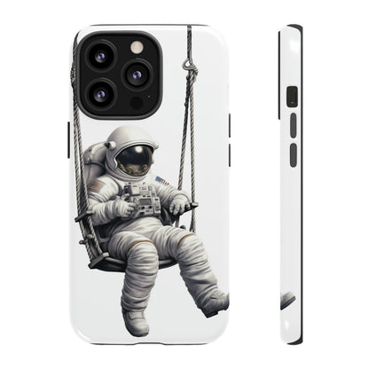 Astronaut on a Swing Phone Case