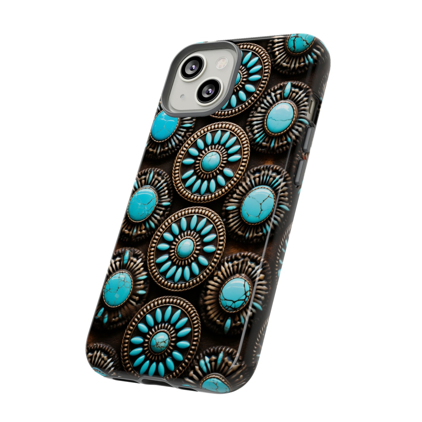 Vintage Navajo Native American Turquoise Concho Phone Case