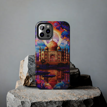 Taj Mahal Silhouette iPhone Case | Royal Elegance for Models 11 through 14 Pro Max