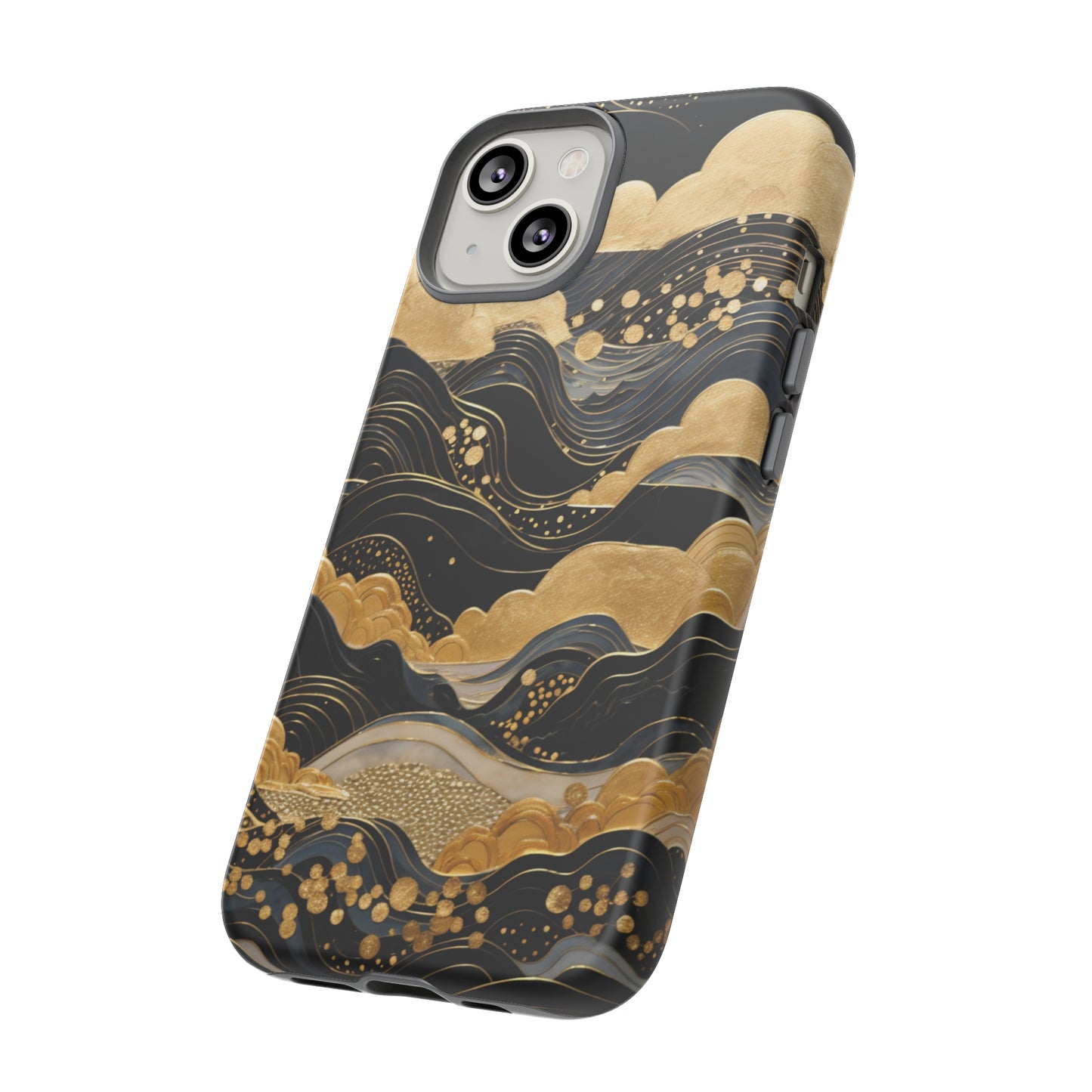 Chiyogami Mountains Tough Phone Case fits Galaxy S23 S22 S21 S20 Plus Ultra | Iphone 14 13 12 11 8 Pro Max Mini | Pixel 7 6 Pro 5 | Japanese