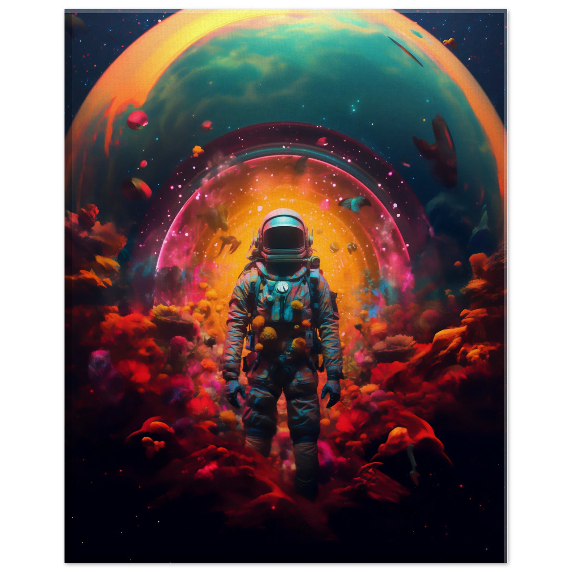 Astronaut psychedelic art - "Cosmic Trip"