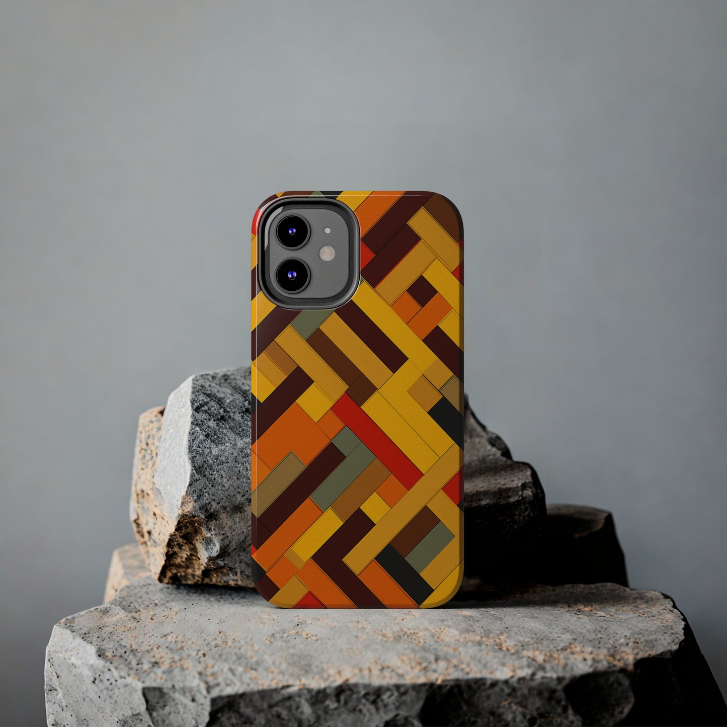 iPhone Tough Case: Intricate & Durable - The Weave Geometric Art Pattern