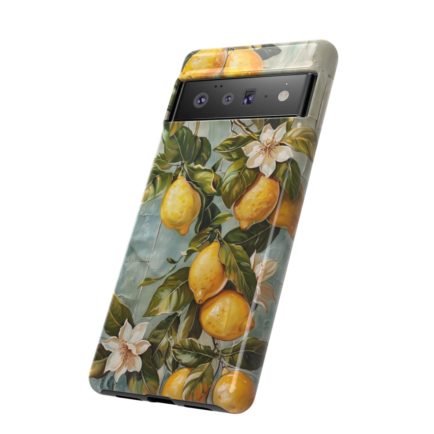 Mediterranean Lemon Tile Oil Painting iPhone 13 Case