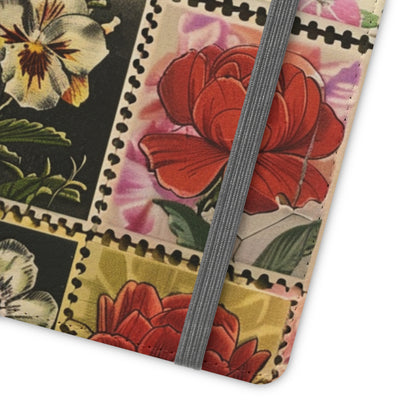 Vintage Floral Stamp Collection Flip Case