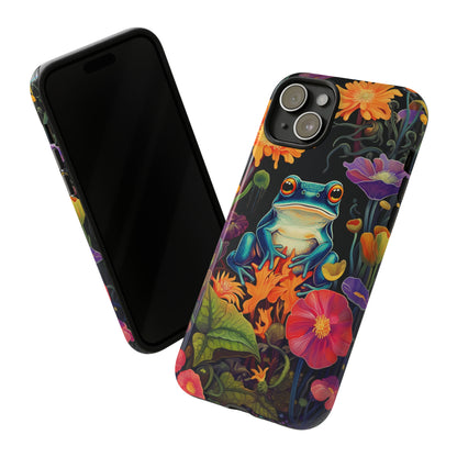 Floral Frogs Elegance Phone Case for Google Pixel, iPhone & Samsung Galaxy