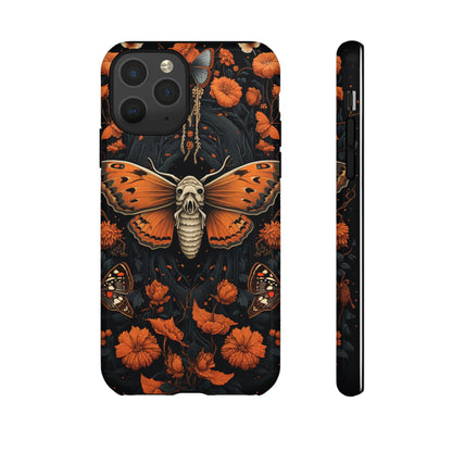 Eerie Elegance Halloween Goth Moth Phone Cover