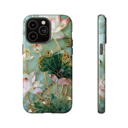 Elegant Floral Phone Case - Tough Cases with Lotus Design