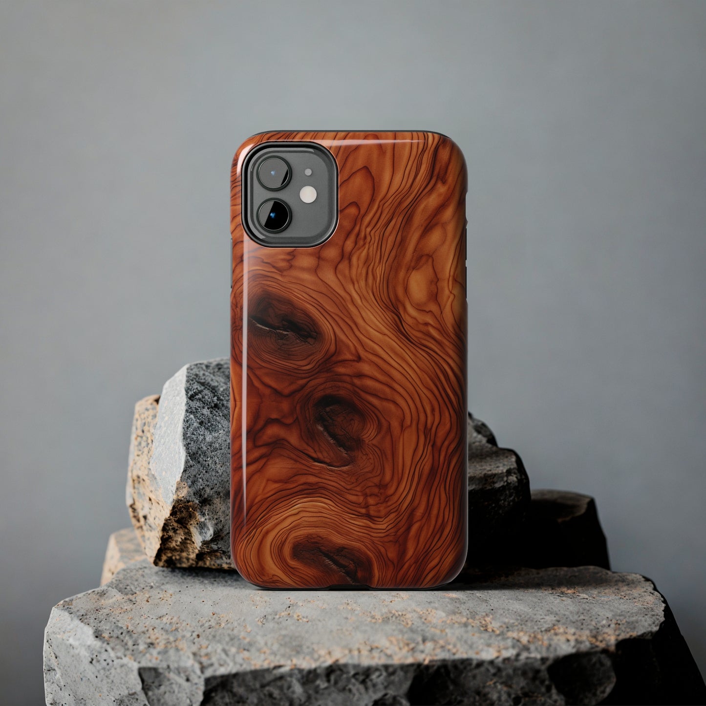 Elegant Timber: Faux Oak Wood Pattern | Dazzling Nature-Inspired iPhone Case