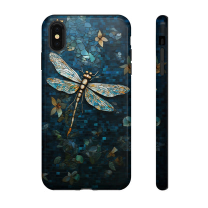 Vintage Mosaic Style Dragonfly