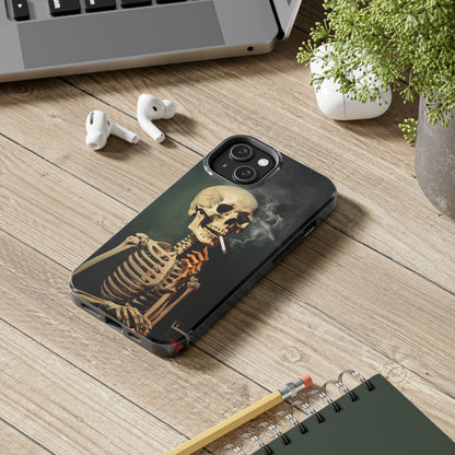 Smoking Skull iPhone Case | Edgy Style with a Mysterious Vibe for iPhone 11, 12, 13, 14, SE 2020 & Mor